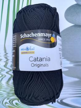Schachenmayr Catania - 100% Baumwolle - schwarz (110)